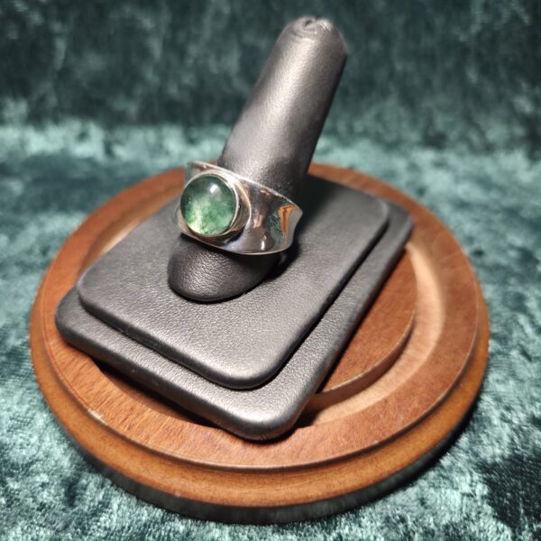 Wide Tapered Moss Agate Doublet - Image 2